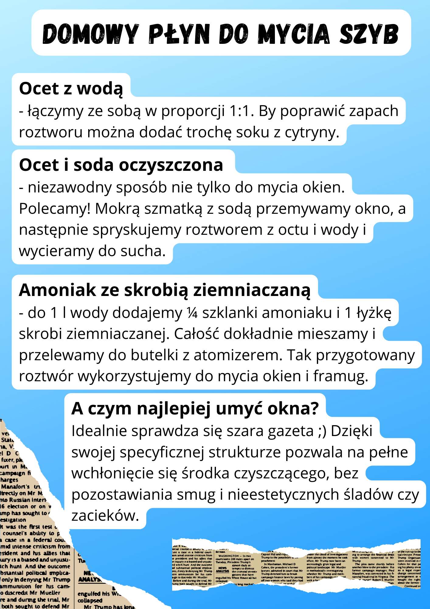 Domowy płyn do mycia szyb Kawa Zmielone ziarenka kawy to jeden ze sposobów na usunięcie z lodówkowych zapachów. Pojemnik z kawą wymieniaj przynajmniej raz na dwa tygodnie. Soda oczyszczona Jak widzicie soda ma bardzo wiele zastosowań. Tym razem doskonale sprawdzi się nie tylko przy odtykaniu rur, ale też przy pochłanianiu brzydkich zapachów. Wystarczy, że rozsypaną na talerzyku sodę zostawisz na całą noc w lodówce.Inne: cytrusy goździki proszek do pieczenia jabłko węgiel 