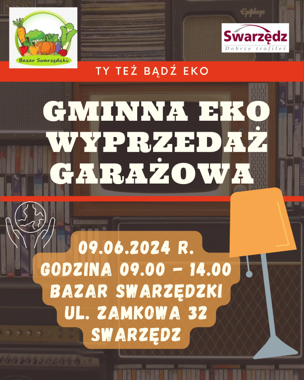 plakat wyprzedaży garażowej