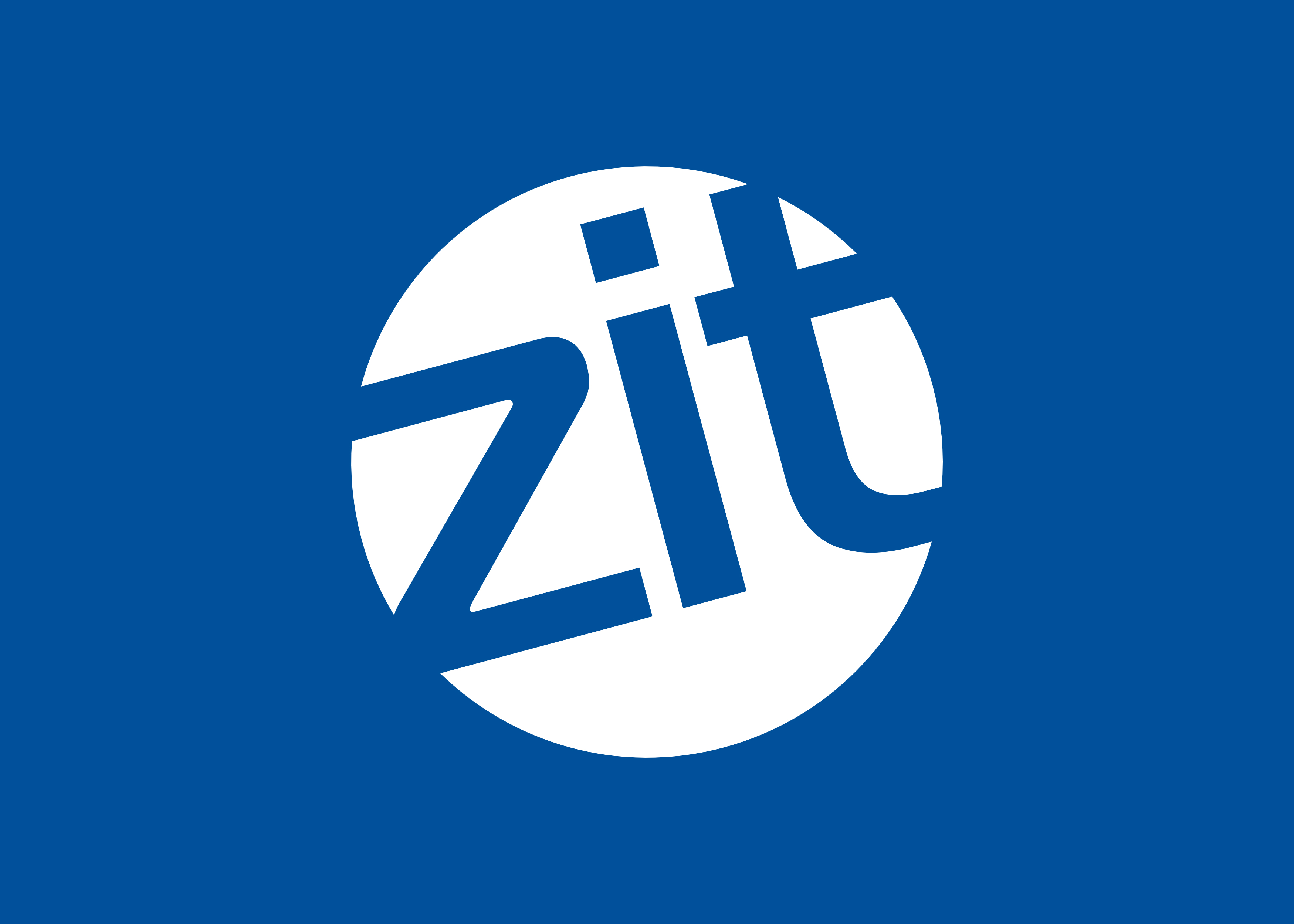 Baner przedstawia logotyp Zintegrowanych Inwestycji Terytorialnych. Na niebieskim tle umieszczono biały okrąg, w który wpisano niebieskie litery zit.
