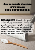 Czyszczenie dywanu przy użyciu sody oczyszczonej