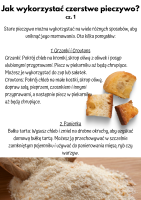 Jak wykorzystać czerstwe pieczywo? cz. 1