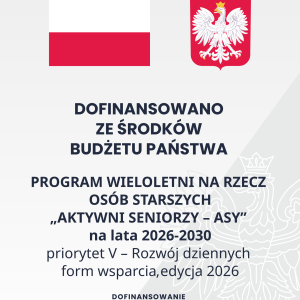 Plakat informacyjny. Od góry flaga i godło Polski, nazwa programu, z którego pochodzi dofinansowanie oraz kwota dofinansowania i całkowita wartość.