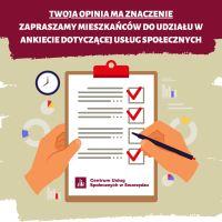 Twoja opinia ma znaczenie: Zapraszamy mieszkańców do udziału w ankiecie dotyczącej usług społecznych