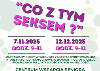 Co z tym seksem? - warsztaty dla seniorów