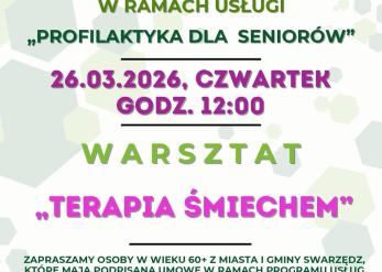Warsztat dla seniorów pt. „Terapia śmiechem”