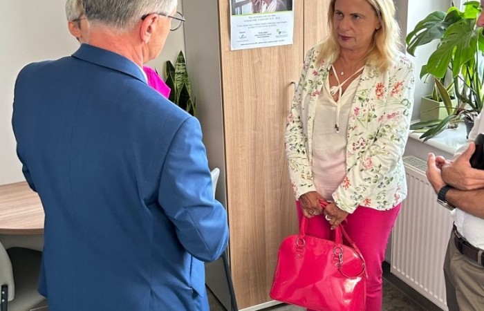 Wizyta przedstawicieli władz w Centrum Usług Społecznych w Swarzędzu